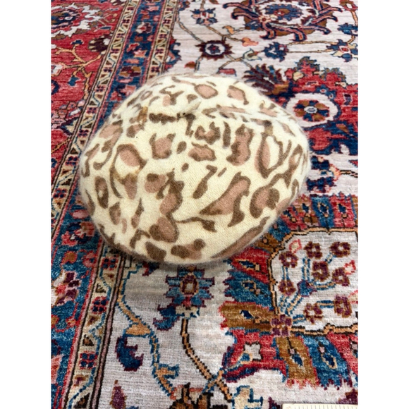 Apostrophe Leopard Wool Angora Beret Parisian French Girl Dark Academia Hat main image 4